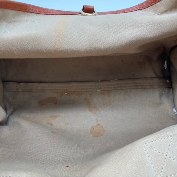 Dooney & Bourke Signature Monogram Canvas and Leather Shoulder Tote Bag - Picture 11 of 13